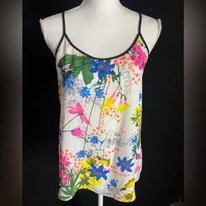 NORAH Women's Floral Camisole with Pink, Blue, and Yellow
